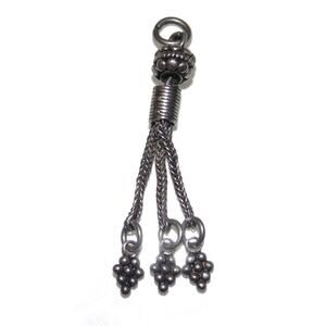 925 Vintage Estate Sterling Silver Pendants Dangle Tassel Tassle